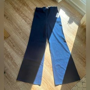NWT Good American Smooth Sculpt Palazzo Pants- Denim